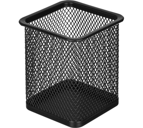 Подставка для писем Attache принт, квадрат, 80х80 мм., высота 98 мм., металл, сетка чёрная 688776