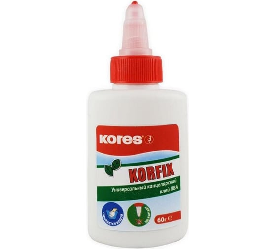 Клей ПВА 12 шт в упаковке Kores Korfix 60 г 843094