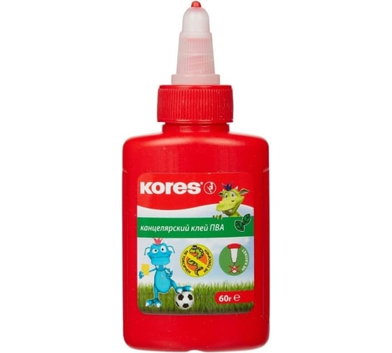 Клей ПВА 12 шт в упаковке Kores GluKIDS 60 г 843093