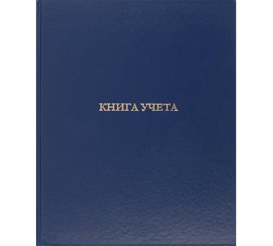 Бухгалтерская книга учета Attache 96 листов, в клетку, офсет, обложка бумвинил синий 1184610