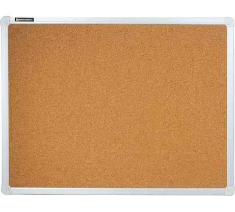 Пробковая доска для объявлений BRAUBERG 45х60 см, алюминиевая рамка 231711