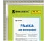 Рамка 50 шт в упаковке BRAUBERG 10x15 см. пластик багет 16 мм HIT5 серебро с двойной позолотой стекло 391061 2