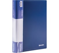BRAUBERG Папка 100 вкладышей стандарт, синяя, 0,9 мм 221609