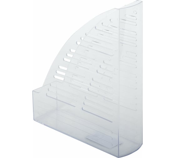 Вертикальный лоток для бумаг BRAUBERG "Standard", 245х70х295 мм, прозрачный 237223