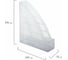 Вертикальный лоток для бумаг BRAUBERG "Standard", 245х70х295 мм, прозрачный 237223 7