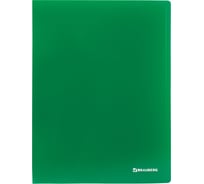 Папка 16 шт в упаковке BRAUBERG на 2 кольцах Office 32 мм зеленая до 250 листов 0.5 мм  227501