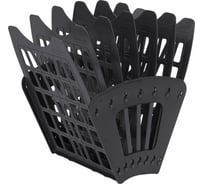 Веерный лоток для бумаг BRAUBERG SMART, 7-ми секционный, сетчатый, черный 231143