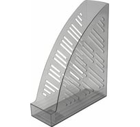 Вертикальный лоток для бумаг BRAUBERG Standard+, 250х90х300 мм, тонированный серый 237226