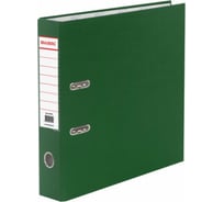 Папка-регистратор BRAUBERG с покрытием из ПВХ, 70 мм., зеленая удвоенный срок службы 221818