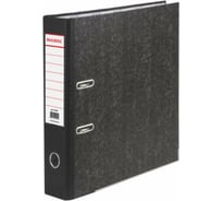 Папка-регистратор BRAUBERG мраморное покрытие, А4 +, содержание, 70 мм, черный корешок 221987