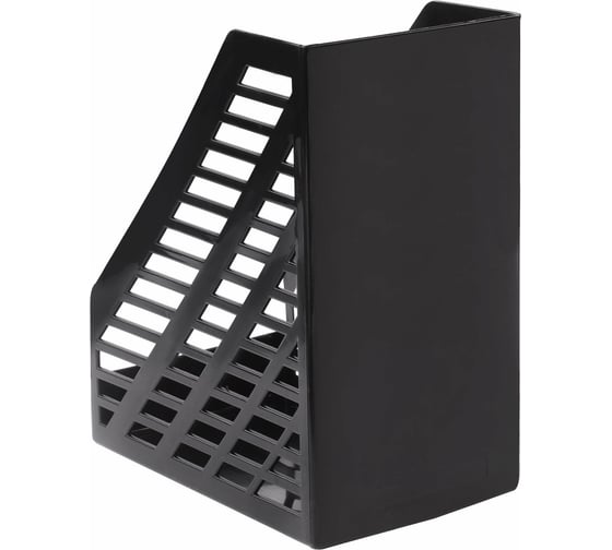 Вертикальный лоток для бумаг BRAUBERG "MAXI-plus" 250х160х300 мм, сетчатый, черный 237005