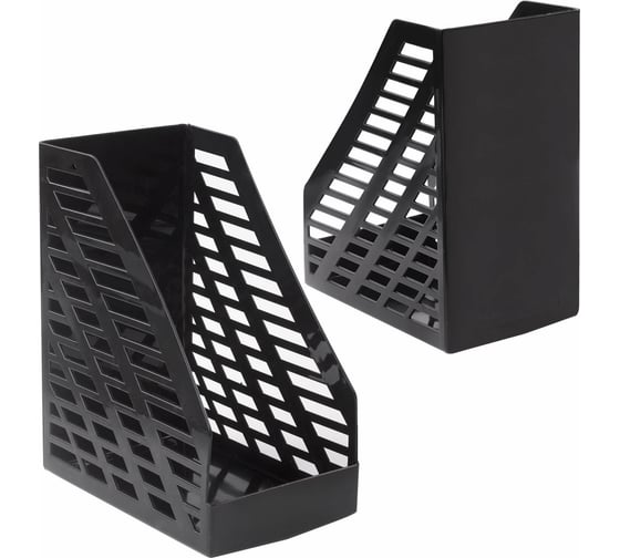 Вертикальный лоток для бумаг BRAUBERG "MAXI-plus" 250х160х300 мм, сетчатый, черный 237005
