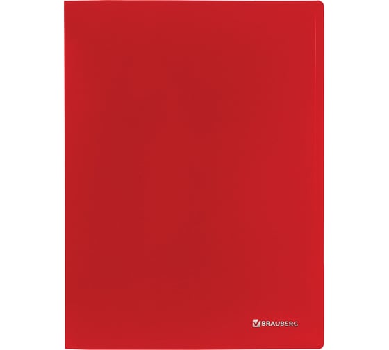 Папка 16 шт в упаковке BRAUBERG на 2 кольцах Office 32 мм красная до 250 листов 0.5 мм  227500