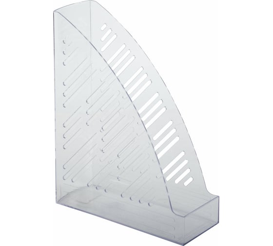 Вертикальный лоток для бумаг BRAUBERG "Standard+", 250х90х300 мм, прозрачный 237227