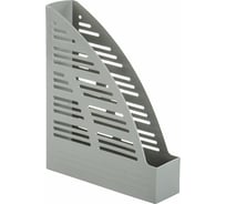 Вертикальный лоток для бумаг BRAUBERG "Standard", 245х70х295 мм, серый 237221