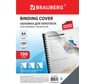 Обложки для переплета BRAUBERG комплект 100 шт., прозрачные 530829