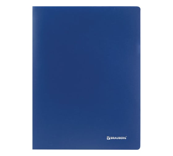 Папка BRAUBERG 60 вкладышей "Office" синяя, 0,6 мм 222636