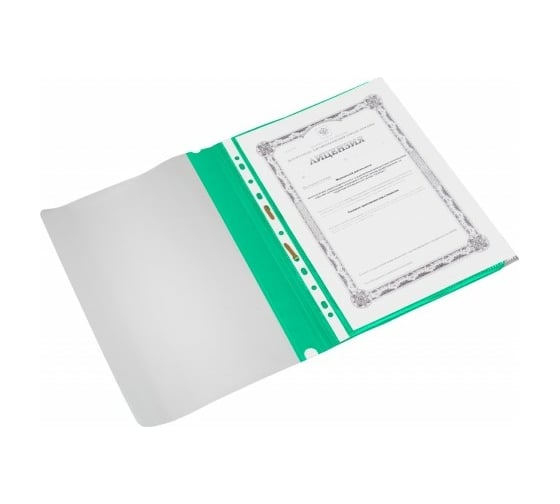 Папка-скоросшиватель Attache A4 зеленый, 10 шт в упаковке 495378