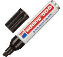 Перманентный маркер Edding BL черный 2-7 мм скошенный наконечник, блистер E-500#1