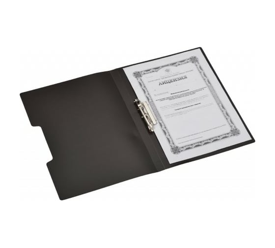 Папка Attache Digital с зажимом, черный 1043253