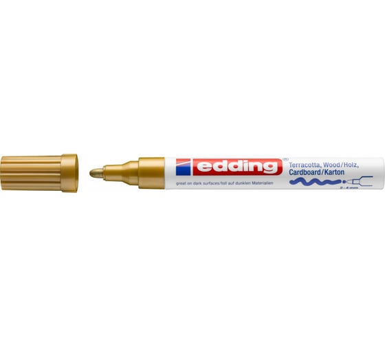 Маркер для декорирования Edding 4000/53 Blister CR, золотой, блистер 1183381