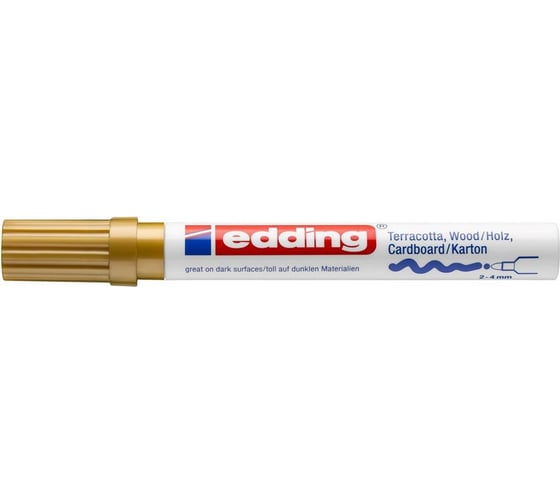 Маркер для декорирования Edding 4000/53 Blister CR, золотой, блистер 1183381