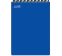 Блокнот на спирали Attache А4 80л. клетка, однотонная пластиковая обложка 204992