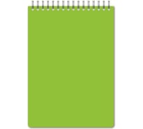 40 шт в упаковке Attache Блокнот А5 60л клетка спираль пластиковая обложка тонированный блок Bright colours Лайм 1223703