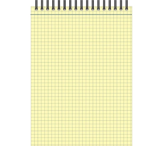 Блокнот 40 шт в упаковке Attache Selection 60л клетка А5 Yellow Pad спираль тонированный блок 70г/м 494586