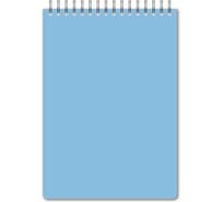 Блокнот Attache А5, 60л, клетка, спир, пластиковая обложка тонированная бл. Bright colours Голубой 1223705