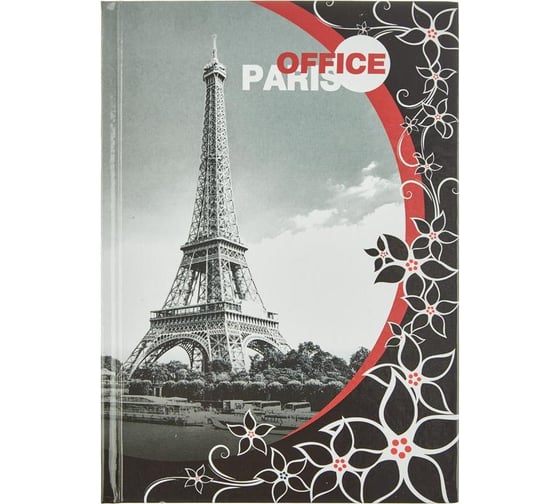 Блокнот Attache Paris А5, 80л. 7БЦ, глянцевая ламинированная бумага 60 г/м, диз. клетка 571028 1