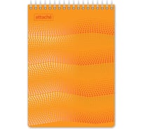 Блокнот Attache WAVES оранжевый А5 спираль 50л. пластик 98971