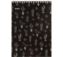 Блокнот 60 шт в упаковке Attache Selection А5 80л клетка греб картонная обложка + УФ-лак LLAMAS черный 1067701