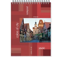 Блокнот на спирали 96 шт в упаковке Attache А5 50л. БИЗНЕС обложка. 14с 157 клетка 53546