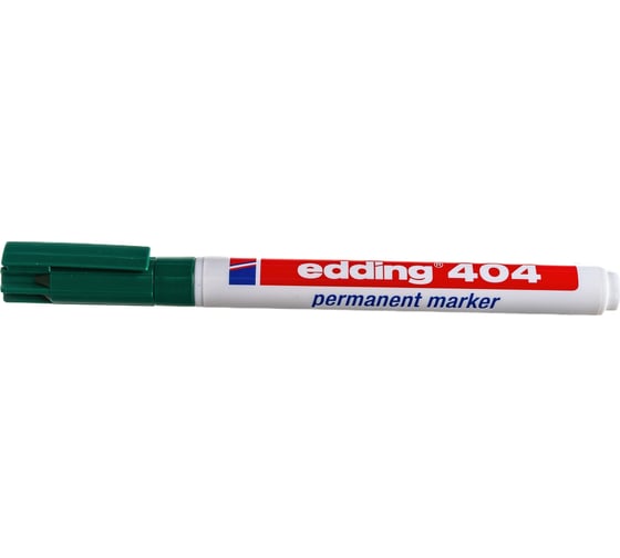 Перманентный маркер Edding E-404/4 зелёный, 0.75 мм, круглый наконечник 87139