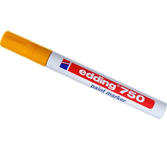 Лаковый маркер EDDING E-750/5 желтый 2-4 мм, металлический корпус 537613