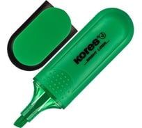 Маркер-выделитель текста 10 шт в упаковке Kores зелёный 1-5 мм 36105 129240