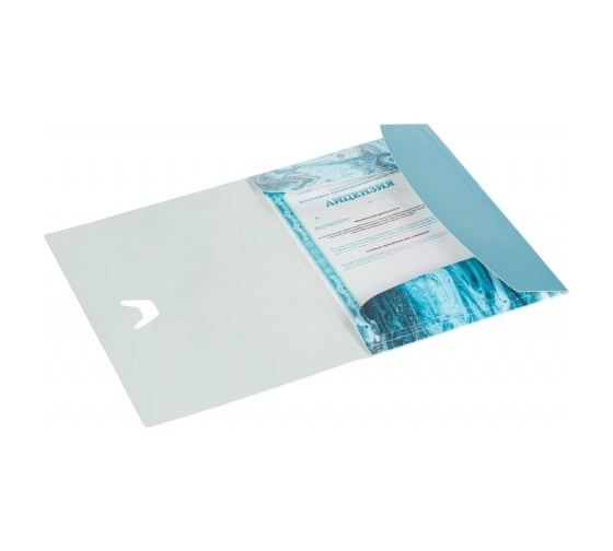Папка Attache Selection Fluid на резинках, серо-голубая 1046527