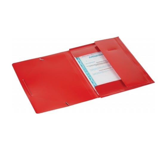 Папка 60 шт в упаковке Attache F315/06 на резинках красная 801573