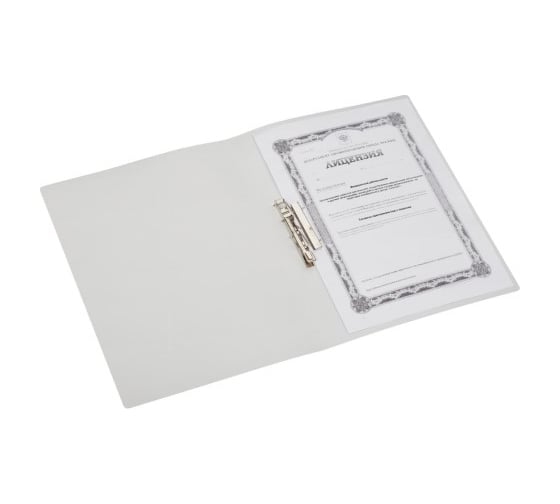Папка Attache Selection Fluid с зажимом, серо-голубая 1046530