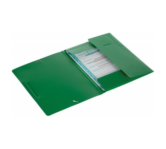 Папка 60 шт в упаковке Attache F315/06 на резинках зеленая 801572