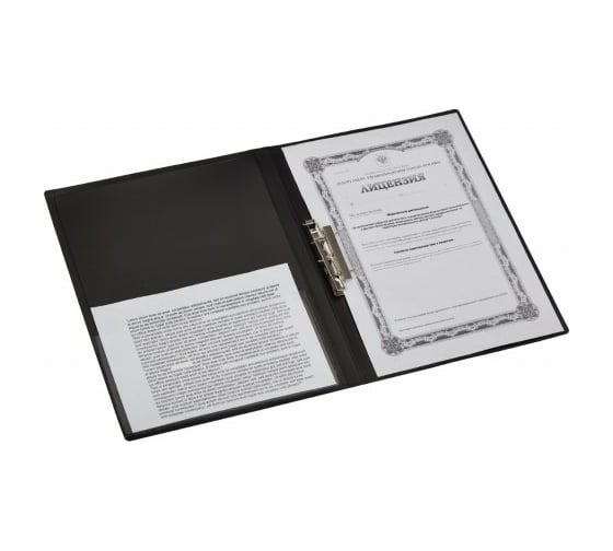 Папка 50 шт в упаковке Attache F611/07 с зажимом 17 мм черная 33177