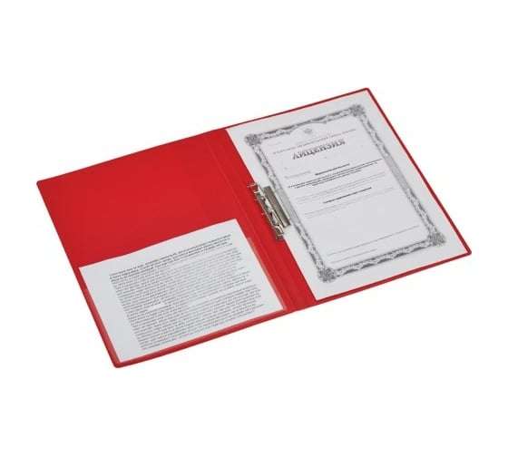 Папка 50 шт в упаковке Attache F611/07 с зажимом 17 мм красная 33179