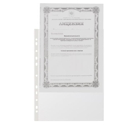 Папка Attache файл-вкладыш 30 мк А4 10 шт в упаковке 283056