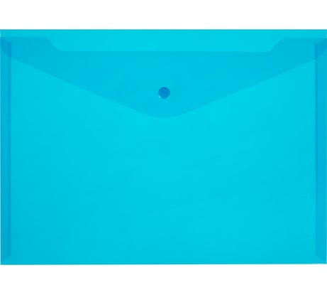 Папка-конверт Attache Элементари на кнопке 150, синий 10 шт в упаковке 1026496