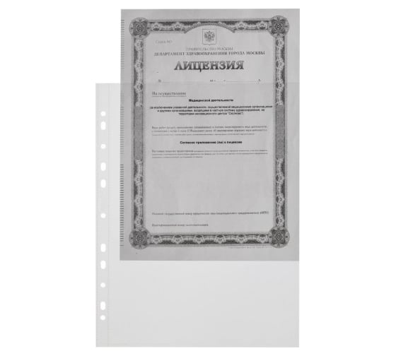 Папка Attache Selection файл-вкладыш А4+ 90 мкм, 10 шт в упаковке 478273