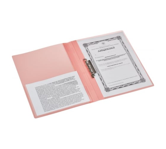 Папка 30 шт в упаковке Attache Diagonal с зажимом красный 391372