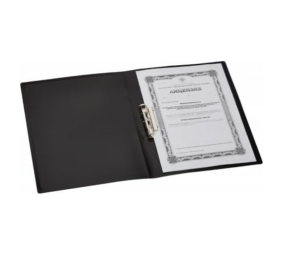 Папка 30 шт в упаковке Attache Economy 055Z-E с металлическим зажимом черный 710167