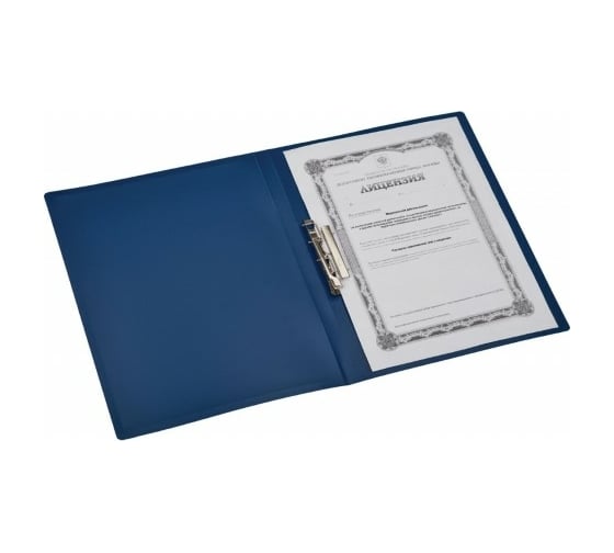 Папка 30 шт в упаковке Attache Economy 055Z-E с металлическим зажимом синий 710168