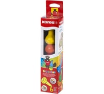 Восковые мелки Kores Krayonitos 6 цветов 33186 763554